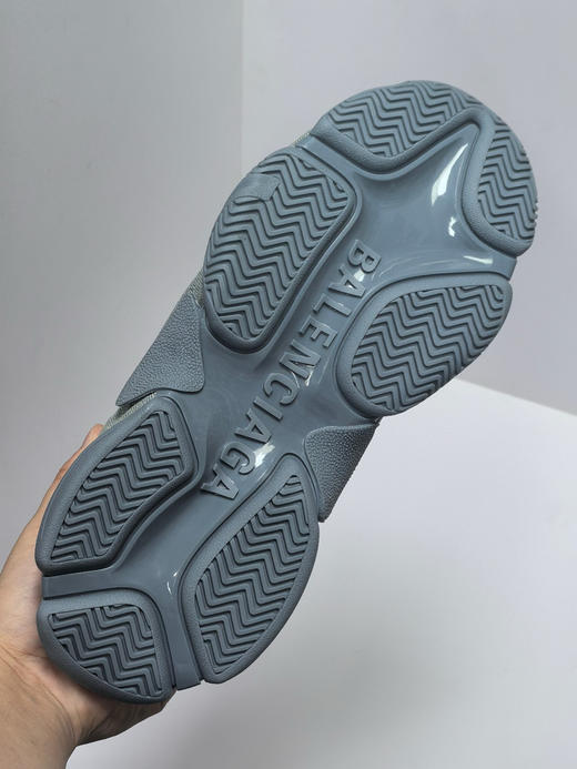 夏季特惠💰620 Triple S 巴黎世家复古老爹鞋 牛仔布 全套原纸板楦头开发 原汁原味的灵魂版型 商品图7