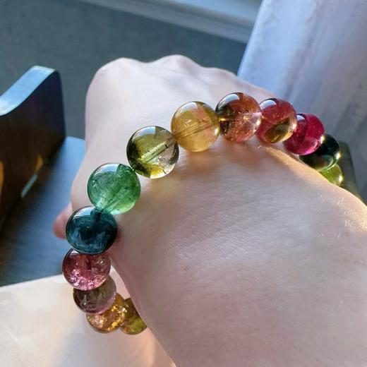 9mm-10mm单圈彩虹碧玺手串 商品图3