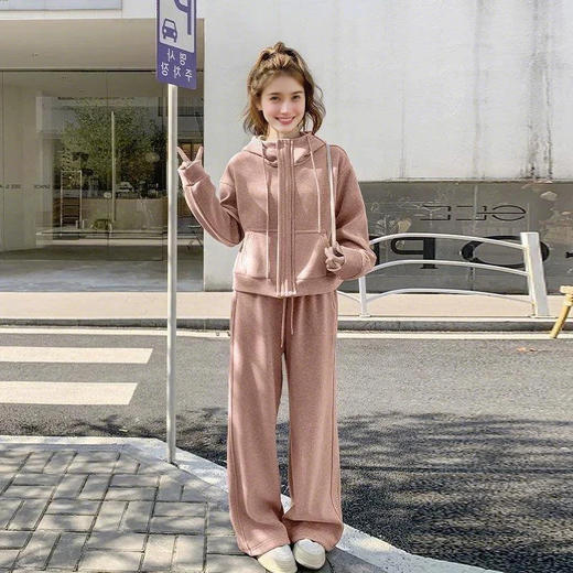 裁缝学苑AQ452连帽卫衣套装纸样女装运动上衣阔腿裤两件套打板样板 商品图4