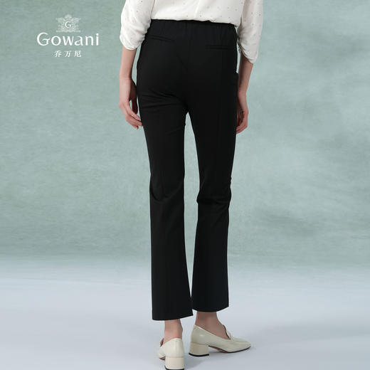 乔万尼裤子女新款爆款黑色显瘦开叉微喇裤EM2F740 商品图4