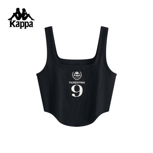 Kappa卡帕背靠背夏季新款运动背心女款休闲无袖上衣修身透气背心KPDJBVV95 商品图0