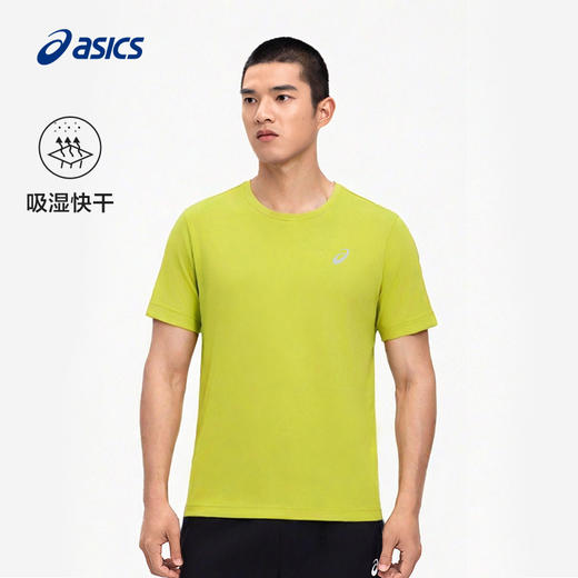 ASICS亚瑟士男式吸湿快干跑步短袖T恤套头圆领柔软针织短袖2011D202 商品图1