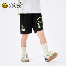 【冰感】B.Duck小黄鸭童装夏季男童针织五分裤105-150 BF2552012