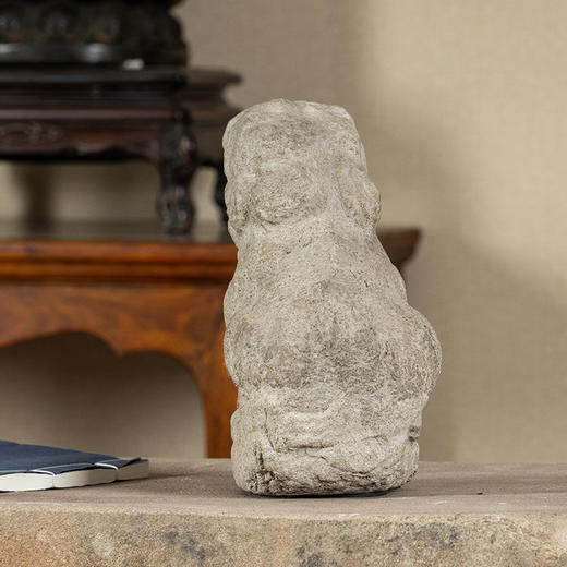 清 石雕狮子案头摆件 商品图4