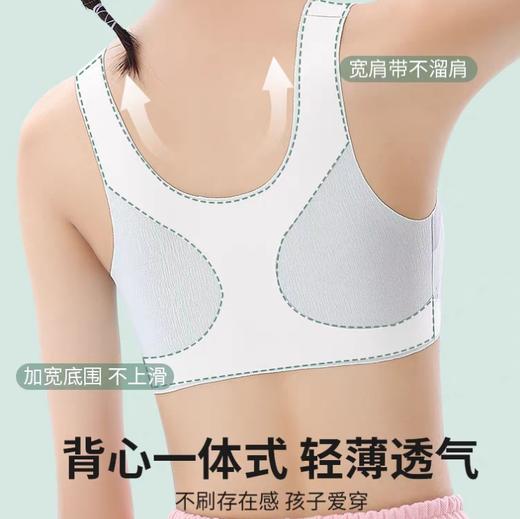 工字背背佳文胸 （三件装）| 小沐佳桐 背心一体式 初高中生发育期文胸 
 轻薄透气  轻弹不易变形 商品图1