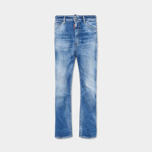 DSQUARED2 男士 London Bro刺绣徽标贴片休闲牛仔裤 浅蓝色 S71LB1586 S30309 470 商品图0