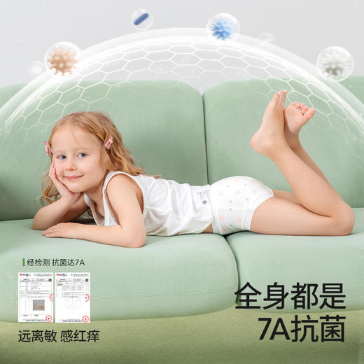贝肽斯女童内裤夏季薄款儿童宝宝三角裤透气不夹屁屁抑菌纯棉a类【合作品牌】 商品图3