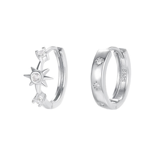 【六芒星】S925纯银不对称小众设计星星耳饰【YXS-E5399】 商品图4