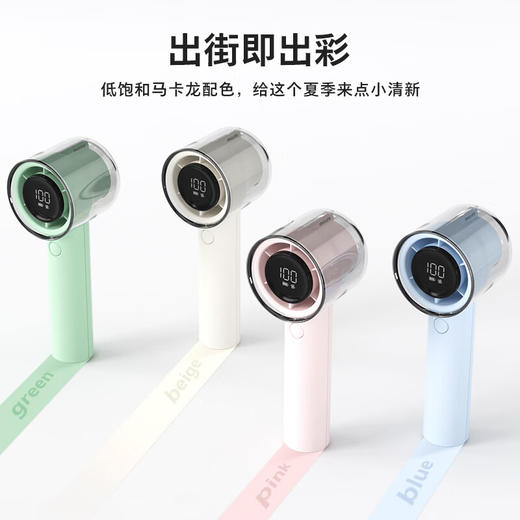 【6F 618超爆品】飞利浦（PHILIPS）手持风扇16H长续航100档超高速大风力USB充电迷你便携小风扇办公室户外野餐电风扇 618 限量秒杀 售完即止！（不补货） 商品图0