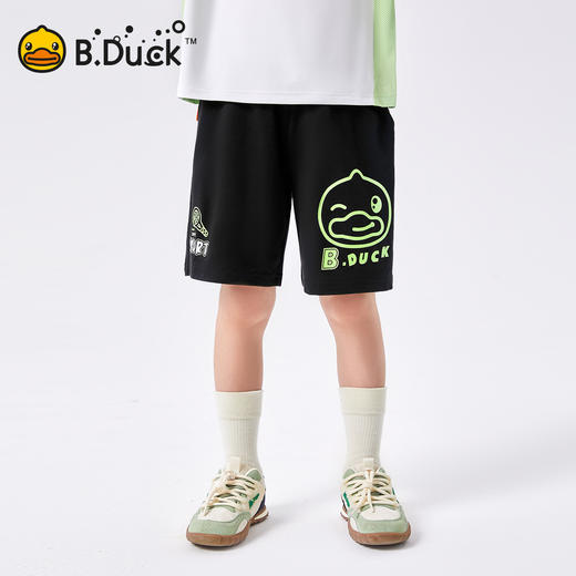 【冰感】B.Duck小黄鸭童装夏季男童针织五分裤105-150 BF2552012 商品图1