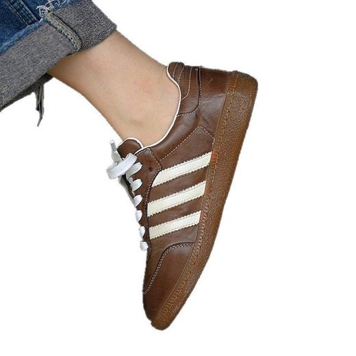 德训鞋！女款真皮春秋季！2025新款复古平底小白鞋通勤运动休闲鞋！ 商品图4