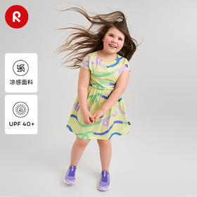 芬兰Reima2025春夏新款男女儿童中童防晒儿童针织短袖连衣裙