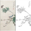 冯壁池花鸟工笔画白描底稿《花鸟草虫》竹子临摹勾线高清打印画稿CL07 商品缩略图0