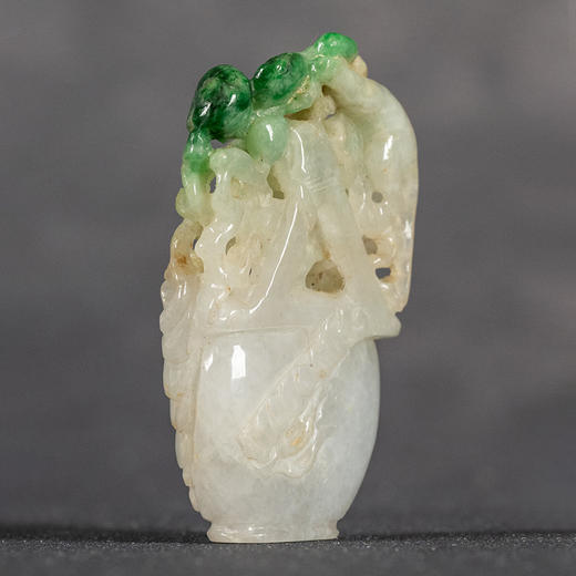 清 翡翠灵猴献寿花篮挂饰 商品图4