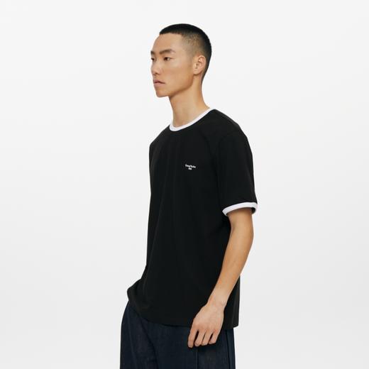 oneup撞色边宽松短袖T恤 商品图2