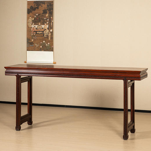 二十世纪 红木束腰插肩榫万字纹条案 商品图1