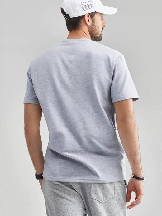 【两件起发货！单件不发，2 件 59 元】斯辰唯佳 鸟家同款 迪桑平纹 情侣排湿吸汗薄荷短袖T恤 B49-bht338 商品图5