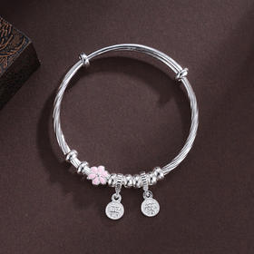 子佩集S999银【花随人意】童镯【TZ000796】纯银2503