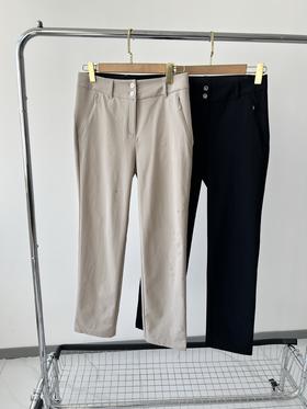 韩国订单，代购1400+ VOIvik高尔夫春款小脚裤，商务休闲款，四面弹质地，里层华夫格略带绒感，透气性好，后腰皮筋包容性好，非常舒适，做工精致。