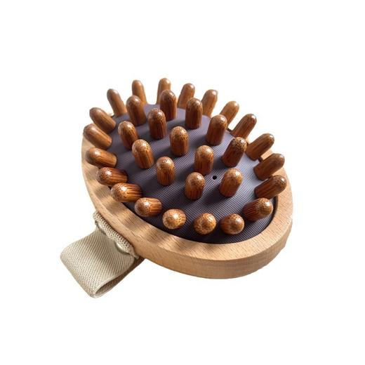 【气囊按摩器】气垫经络梳木质头部按摩梳全身拍打器气囊梳子头皮按摩 商品图4