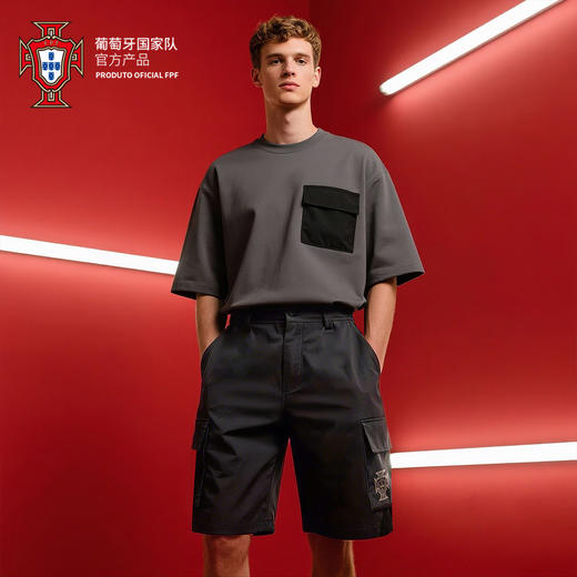 【官方正版】葡萄牙国家队 | 春夏新款黑色梭织短裤运动休闲透气 商品图4