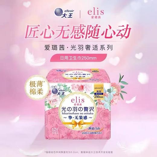 【BF】大王卫生巾光羽极薄绵柔 250mm*12片 商品图0