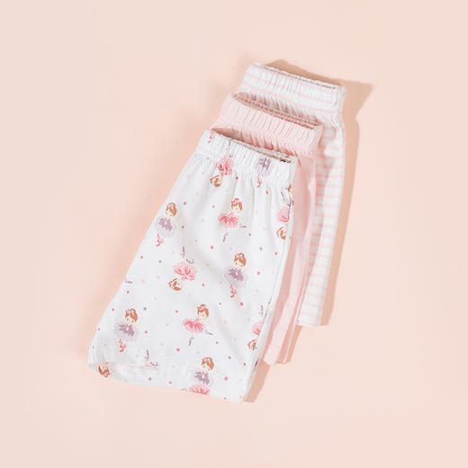【3条装】贝贝怡女童短裤夏季新款婴幼裤子女童休闲居家短裤222K2390 商品图3