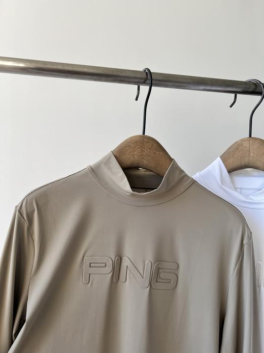 韩国🇰🇷高er夫PING🏠男款速干衣，半高领设计，胸前立体LOGO，超显档次！后背也有logo点缀，高级感十足，客供面料，四面弹力，质感细腻丝滑，轻盈垂顺，裸感十足，超舒适，透气性超好 商品图3