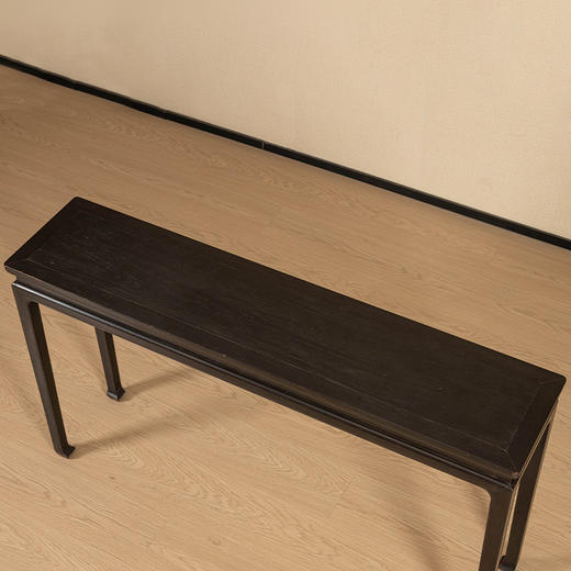 清 紫檀高束腰马蹄腿条桌 商品图4