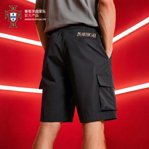 【官方正版】葡萄牙国家队 | 春夏新款黑色梭织短裤运动休闲透气 商品图2