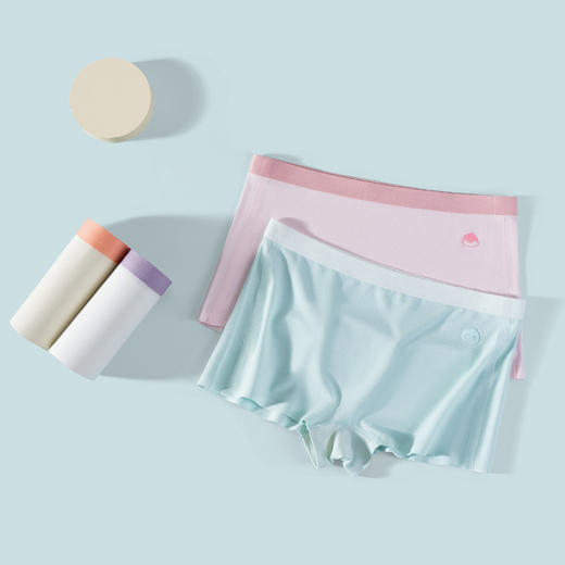 连绵·女童莫代尔无痕平角内裤 3条装（3-9岁） 商品图0