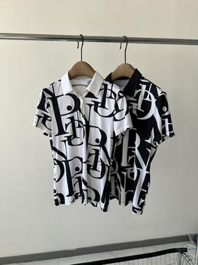 25新款，Ping速干冰感T，韩国🇰🇷客供牛奶丝面料，冰冰凉凉的，舒服透气，弹力超好👍，黑白拼色色印花，高级显瘦！