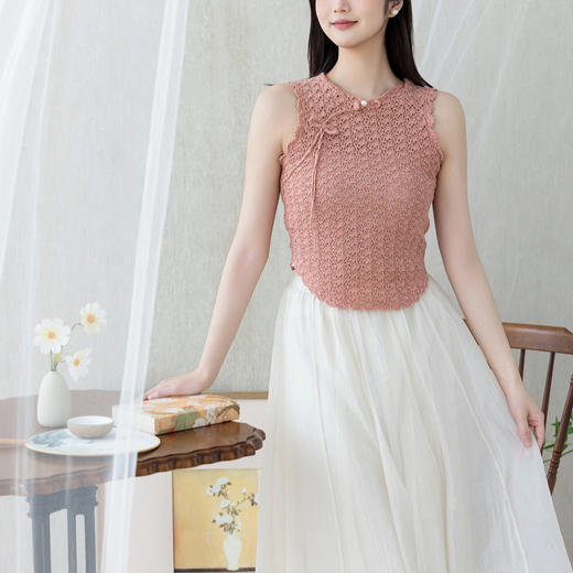 苏苏姐家中式旗袍盘扣上衣手工DIY编织钩针棉麻毛线团自制材料包 商品图1