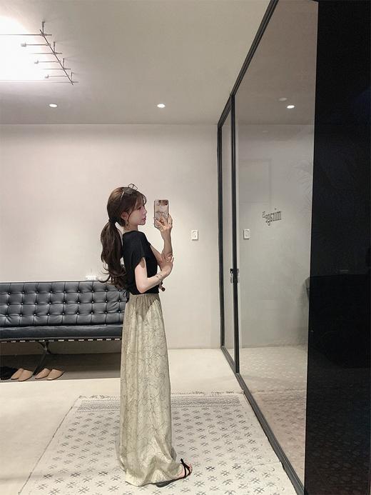 金蘑菇菇  大裤衩 / 高腰宽松垂感直筒休闲长裤 商品图8