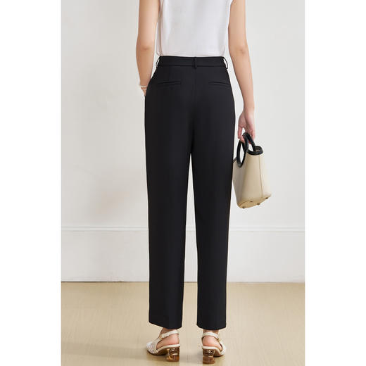 舒柔垂垂裤 轻薄透气 米思阳2025夏季新款职业通勤小脚西装裤百搭休闲裤女1392 商品图9