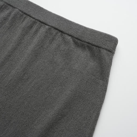 ROMI STUDIO“格雷高知”亚麻棉混纺肌理感卷边松紧腰半裙24SSQ1062 商品图9