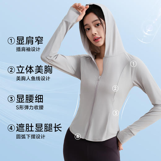 美季美优G凉感修身防晒服 商品图3