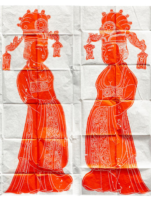 唐代女官造像石刻原拓（一套两张） 商品图0