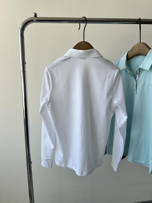 PinG原单打底衫，韩国🇰🇷客供面料，有弹力，质感棒棒的，胸前立体印花，辅料齐全，扣子有L OGO，袖子拼色设计，简约的基础款，细节品质超赞！ 商品图8