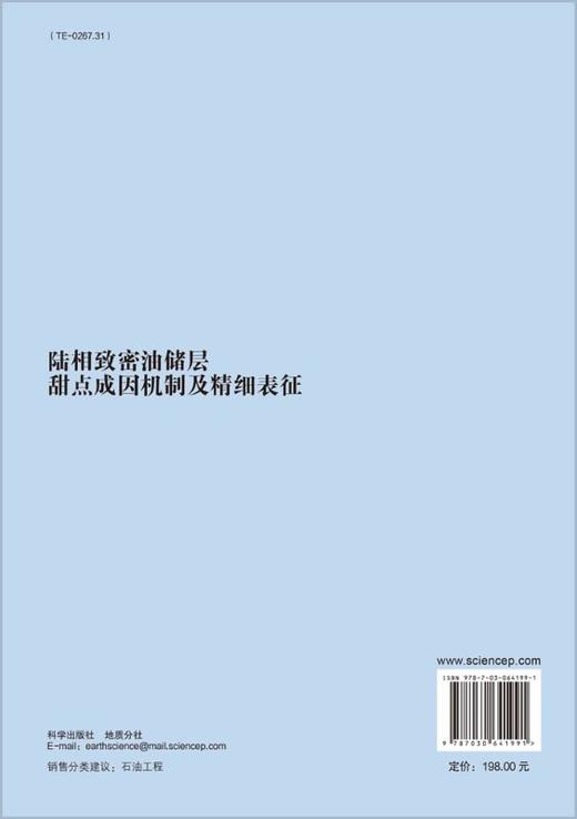 陆相致密油储层甜点成因机制及精细表征 商品图1