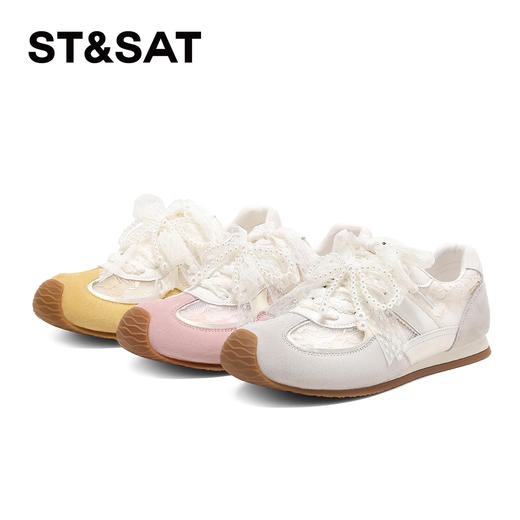 【甜系狙击】星期六蕾丝珍珠德训鞋SSD2112CRH 商品图6
