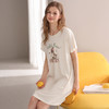 芬腾女士睡裙夏季薄款短袖睡衣中裙甜美少女可爱休闲家居服连衣裙 商品缩略图3