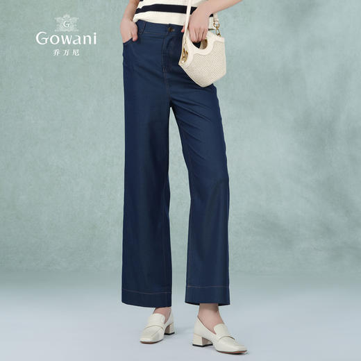 乔万尼夏款休闲裤天丝牛仔经典百搭直筒裤EM2F712 商品图2