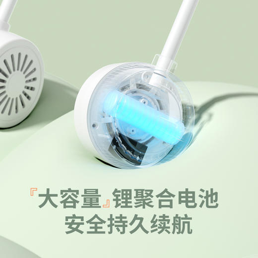 【随身携带的凉爽】万向折叠挂脖风扇 风向360°调节 大容量电池 可折叠口袋收纳 商品图2