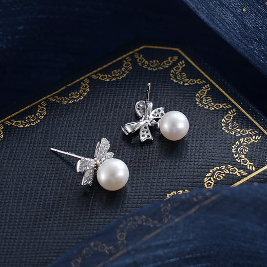 子佩集S925银珍珠耳钉【Y-9660】纯银2503 商品图2