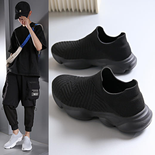 【性价比款】情侣款飞织一脚蹬鞋 | 一脚蹬设计、穿脱超方便、好看又好穿、鞋底柔软、不累脚 商品图7