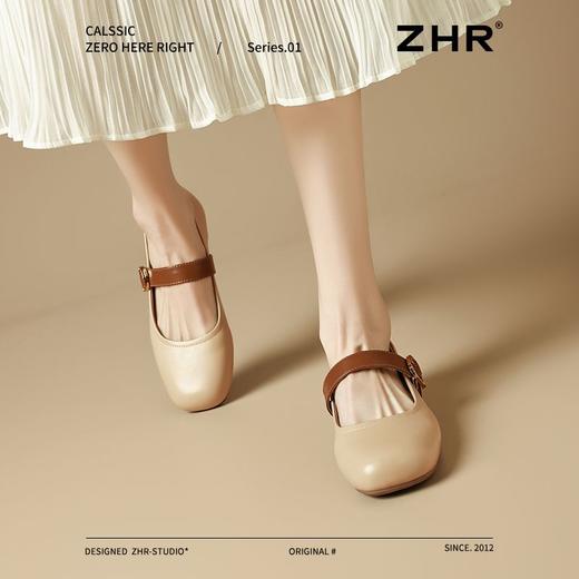 ZHR轻便玛丽珍鞋2025女鞋浅口新款软底法式单鞋百搭一字扣法式 商品图8