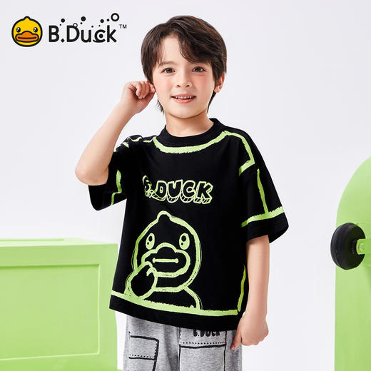 【冰感】B.Duck小黄鸭童装夏季男童短袖T恤105-150 BF2501055 商品图0
