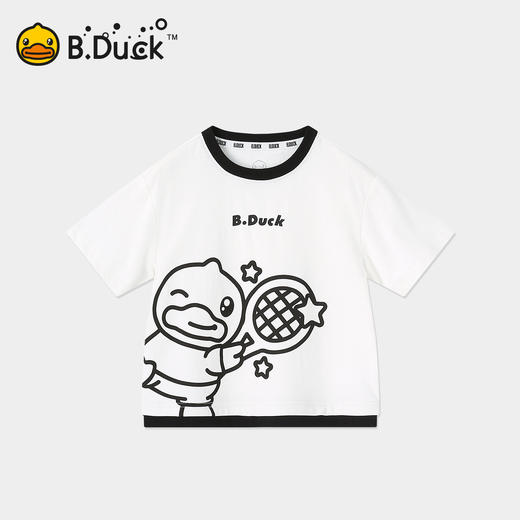 B.Duck小黄鸭童装夏季男童短袖T恤105-150 BF2501068 商品图0
