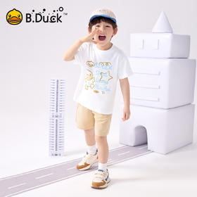 【5A抗菌】B.Duck小黄鸭童装夏季男童外服套装110-160 BF2681012